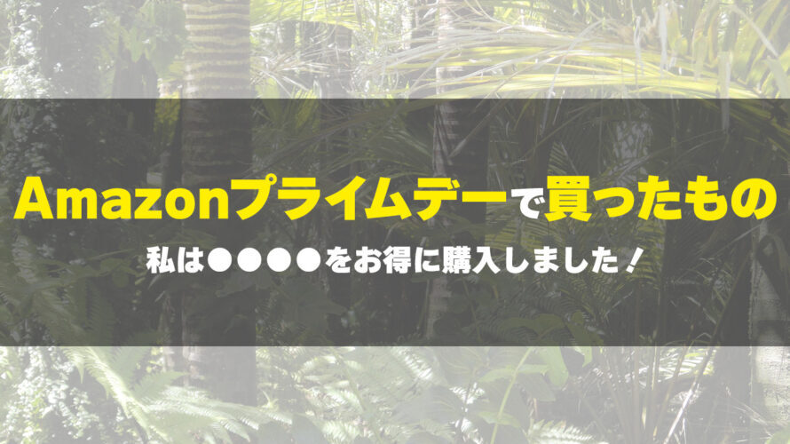 Amazonプライムデーで買ったもの【2022年版】